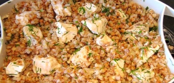 Гречка с куриным филе