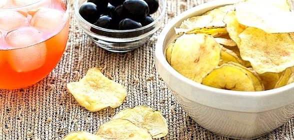 Картофельные чипсы в духовке без масла