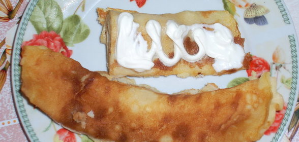 Украинские налисники с творогом