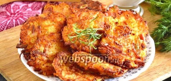 Драники с колбасой