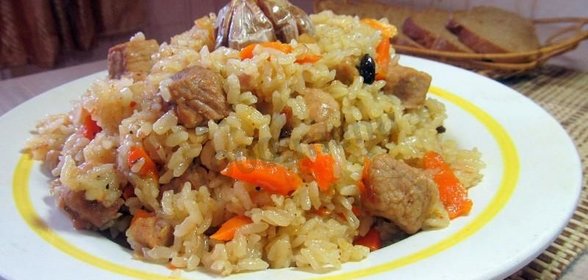 Плов со свининой в мультиварке