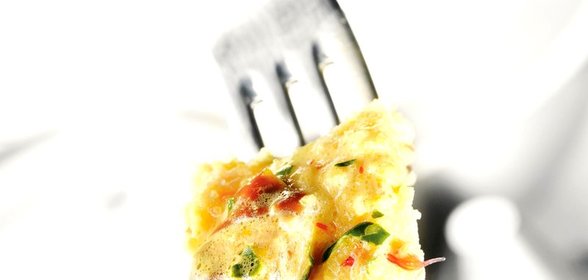 Кукурузная каша с грибами и шафраном