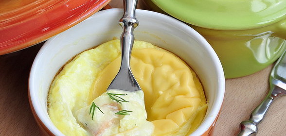 Омлет с овсяными хлопьями и сыром