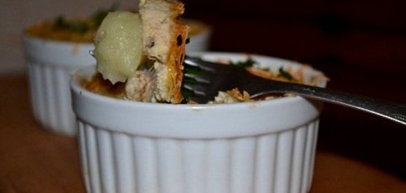 Картофельная запеканка с икрой