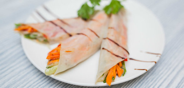 Спринг-роллы со свежими овощами за 10 минут