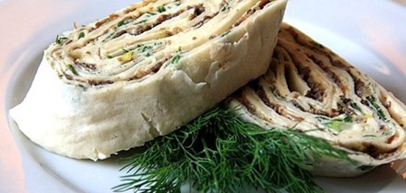 Лаваш с грибами