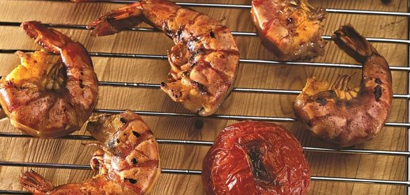 Креветки-гриль в восточном стиле