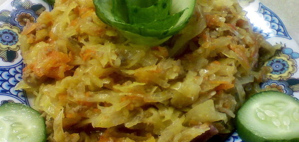 Креветки с помело