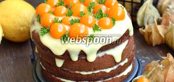 Лимонный торт с физалисом