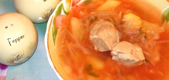 Щи с репой и квашеной капустой