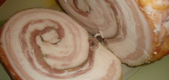 Рулет из хрюшкиного брюшка, Продолжаем серию деревенских рецептов