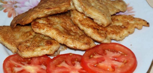 Куриные отбивные в пивном кляре