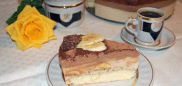 Шоколадно-банановый торт