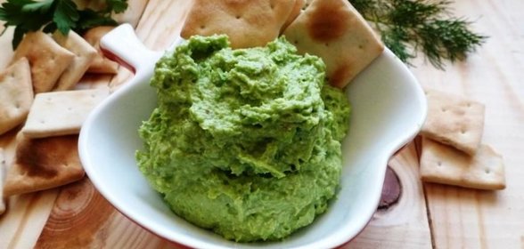 Паштет из зеленого горошка