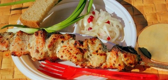 Диетический шашлык из индейки