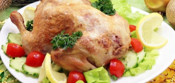 Курочка запеченная с лимоном