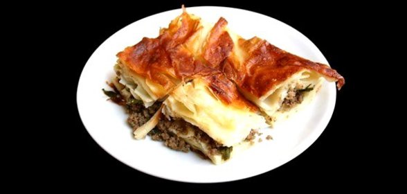 Греческий пирог с мясом