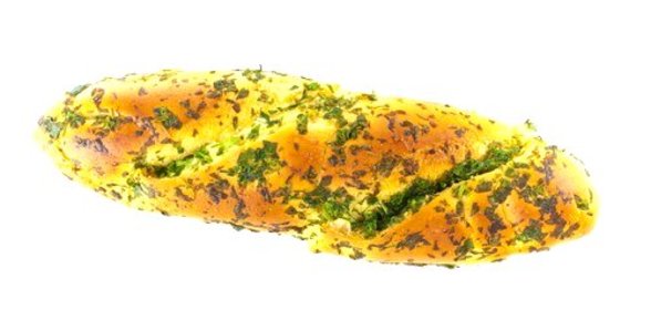 Постный хлеб с чесноком и петрушкой