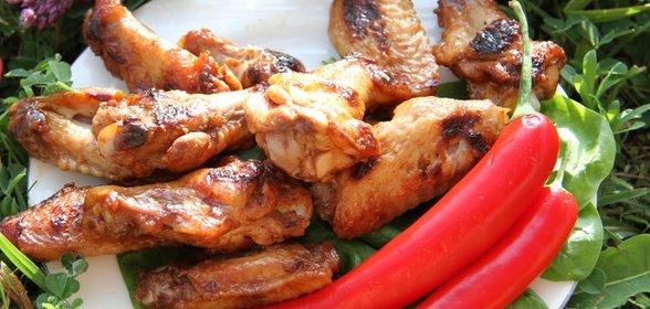Сладкие куриные крылья - гриль