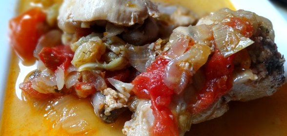 Чахохбили со сливами