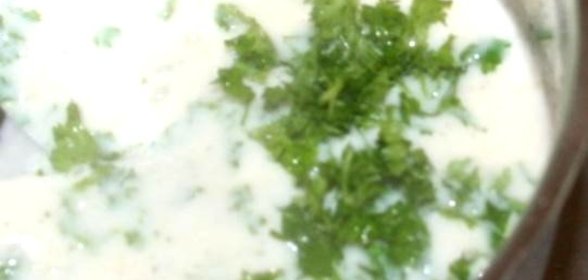 Молочный соус с петрушкой