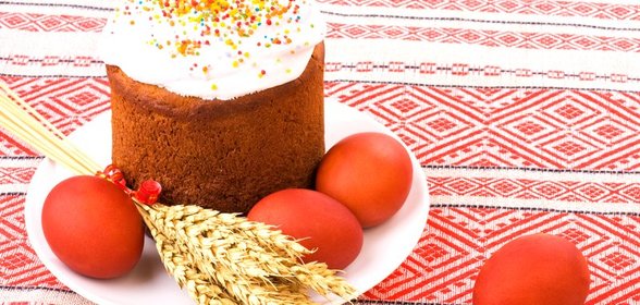 Пасхальный кулич с белковым кремом