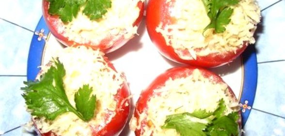 Помидоры, фаршированные сыром