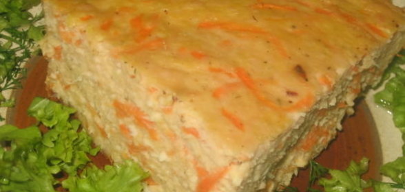 Запеканка из куриного фарша и овощей