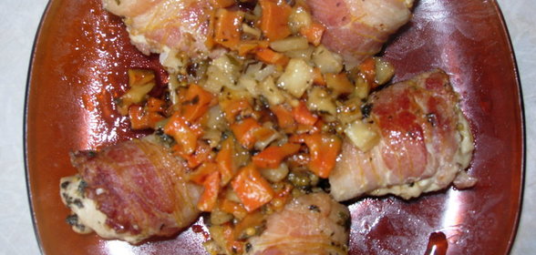 мини рулеты из куриной грудки