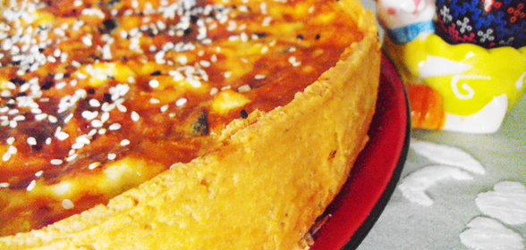 Киш лорен с курицей и овощами