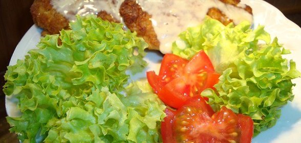 Гречнево - баклажановые оладики с соусом и с начинкой