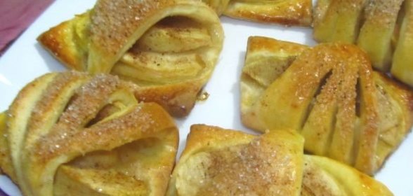 Творожное печенье с яблоками