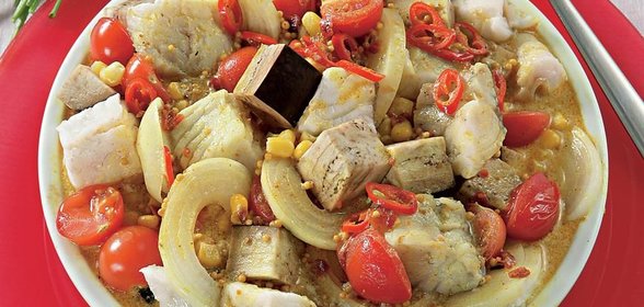 Карри из белой рыбы