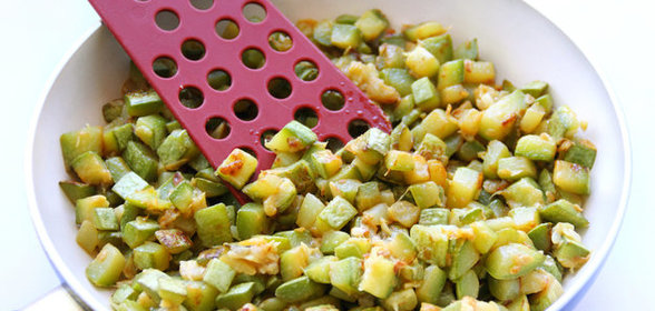 Цукини с чесноком