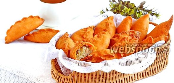 Песочные пирожки с мясом и капустой