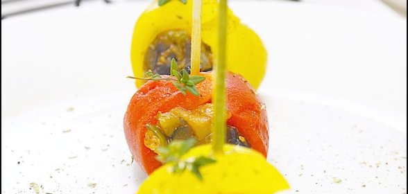 Рулетики из перца с баклажанами. Тест-драйв