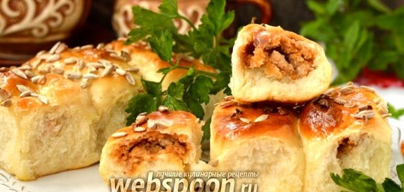 Пирожки с фасолью и куриным фаршем