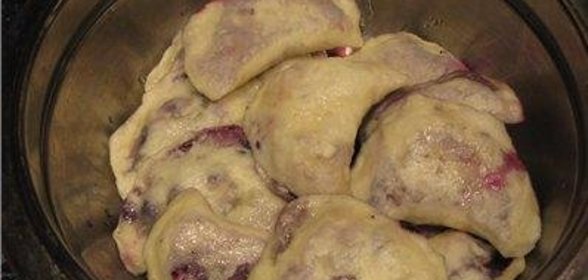 Вареники с черникой
