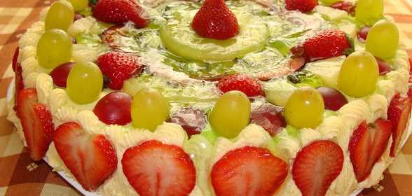 Торт фруктовый Для любимого