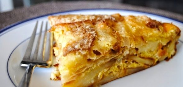 Картофельная запеканка с луком