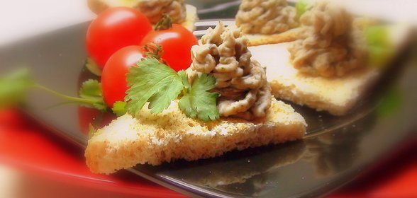 Паштет из фасоли с грибами. Постное блюдо для тех, кто жить не может без бутербродов с колбасой!