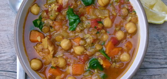 Рагу из курицы и нута