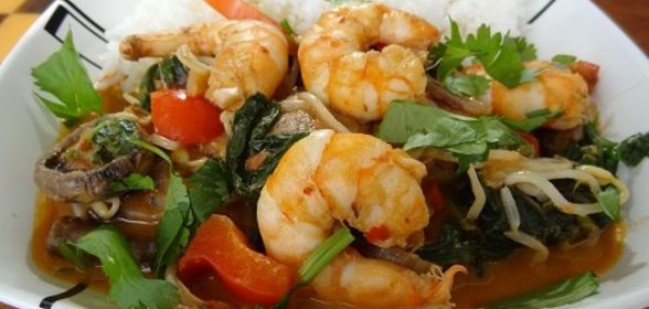 Креветки с Овощами по Тайски ! ! !