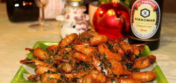 Жареные креветки Привет из Таиланда