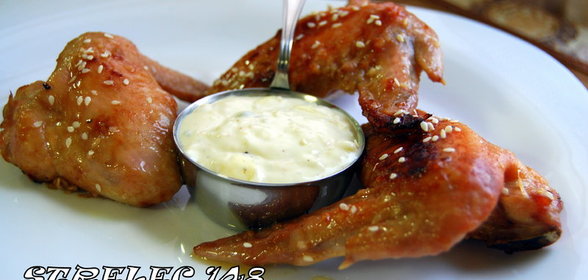 Крылышки MICHAELA с коньяком и сырным соусом