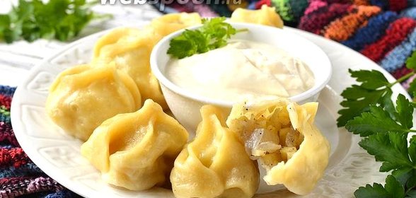 Манты с картошкой