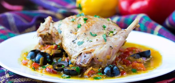 Рагу из кролика в средиземноморском стиле