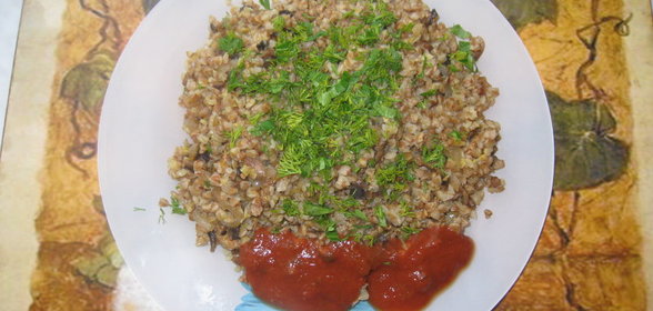 Гречка с грибами