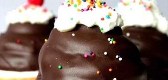 Маффины с зефирным кремом