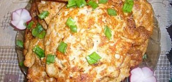 Котлеты из красной рыбы с креветками